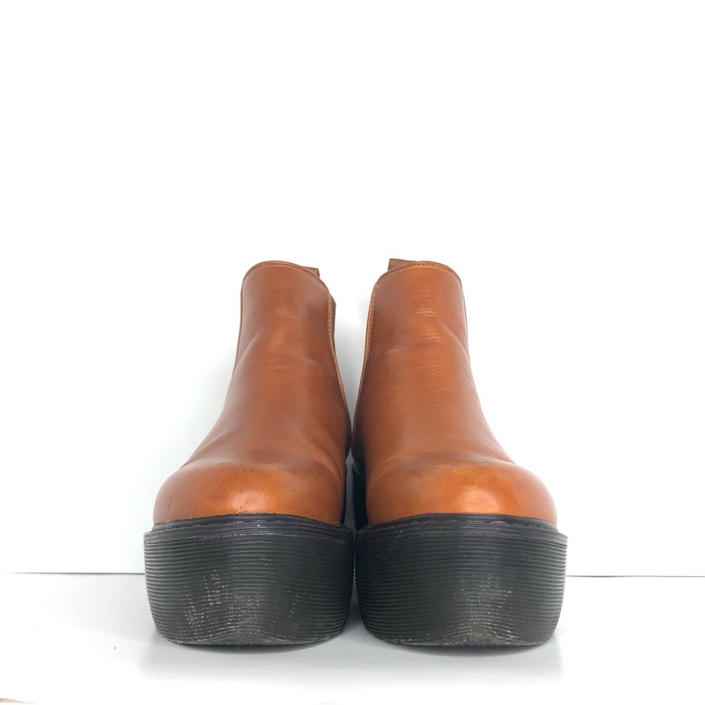 Dr Martens Aerial Chelsea Brown Leather Platform Wedge Bootie Women’s 8 Shoes - Picture 10 of 13